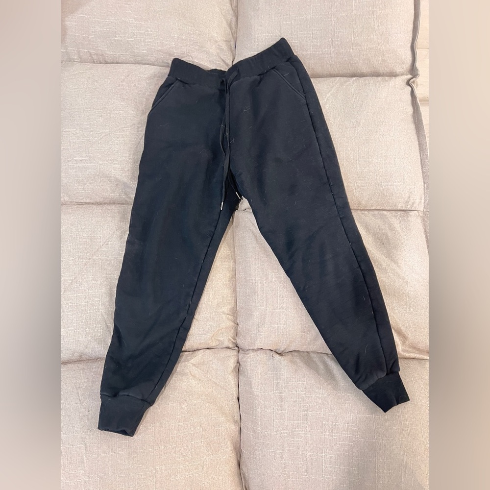 Black fleece lined sweats